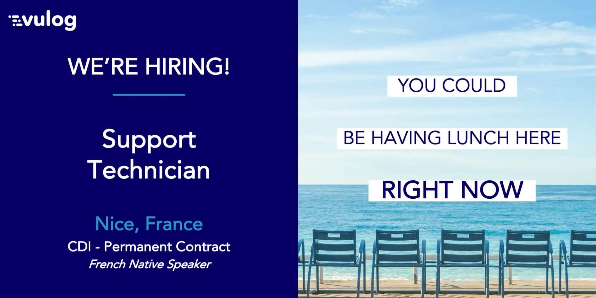 Vulog hiring Support Technician in Nice