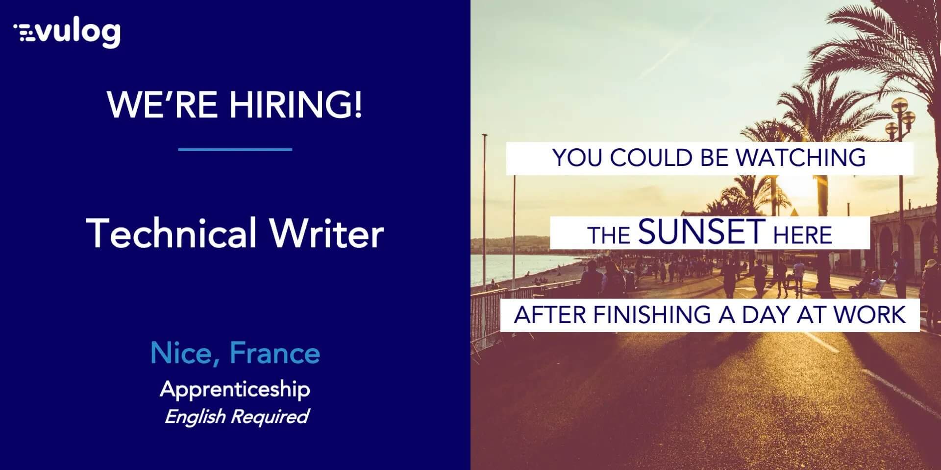 Vulog hiring Technical Writer in Nice