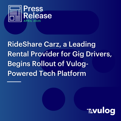 RideShare Carz, a Leading Rental Provider for Gig Drivers, Begins Rollout of Vulog-Powered Tech Platform